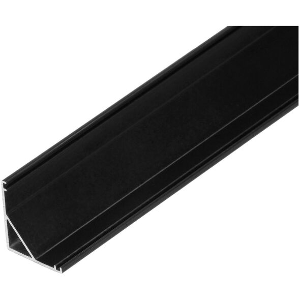 Orno Profil aluminiowy do taśm LED, 2000 x 15,8 x 15,8 mm, kątowy, czarny