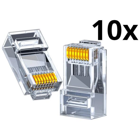Adapter AV Blow 93-385# Wtyk telefoniczny 8p8c (rj45) 10szt