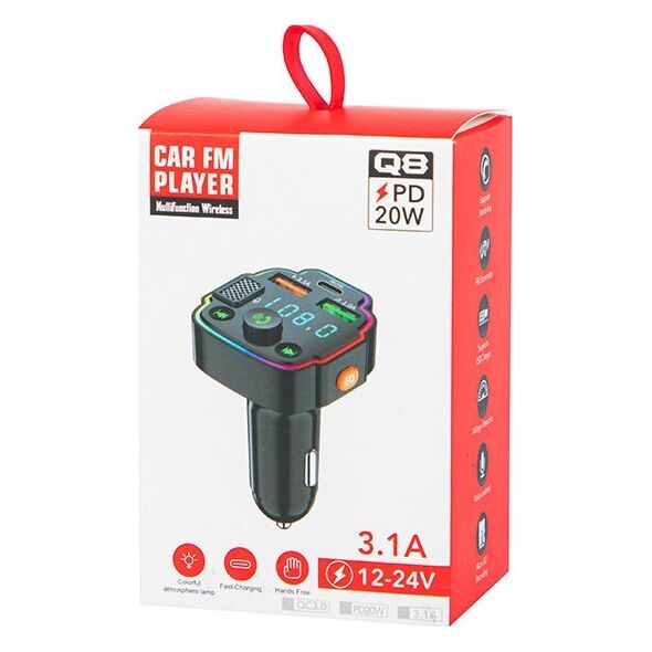 Transmiter FM Blow 74-176# Transmiter fm blow bt zestaw głośnomówiący + pd20w