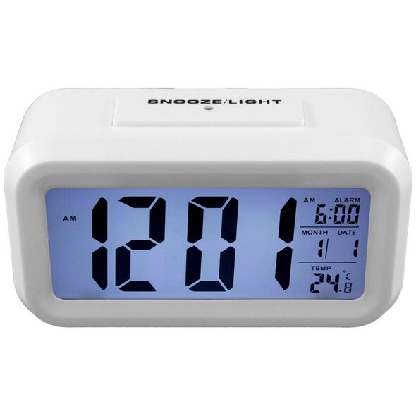 ATL AK240C Cyfrowy budzik white led biały