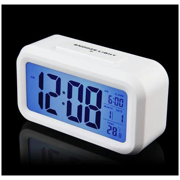 ATL AK240C Cyfrowy budzik white led biały