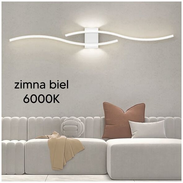 Kinkiet ATL ZD150 Lampa scienna kinkiet biały 60cm    zimny biały