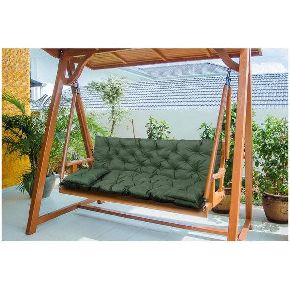 AIO FACTORY ZESTAW OGRODOWY 120x60x50CM + 2 PODUSZKI 42X42 CM ZIELONY