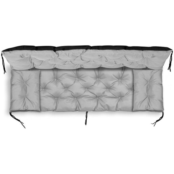 AIO FACTORY ZESTAW OGRODOWY 150x60x50CM + 2 PODUSZKI 42X42 CM JASNOSZARY