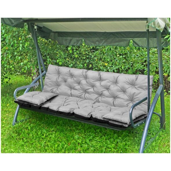 AIO FACTORY ZESTAW OGRODOWY 150x60x50CM + 2 PODUSZKI 42X42 CM JASNOSZARY
