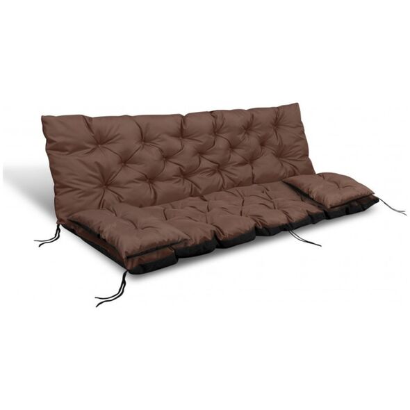 AIO FACTORY ZESTAW OGRODOWY 150x60x50CM + 2 PODUSZKI 42X42 CM BRĄZOWY