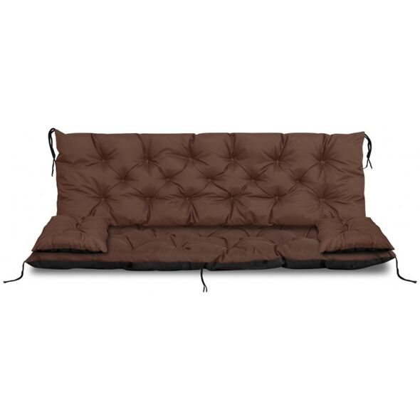 AIO FACTORY ZESTAW OGRODOWY 150x60x50CM + 2 PODUSZKI 42X42 CM BRĄZOWY