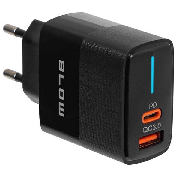 Ładowarka Blow 76-021# Ładowarka sieciowa gniazdo usb + usb-c qc+pd 20w