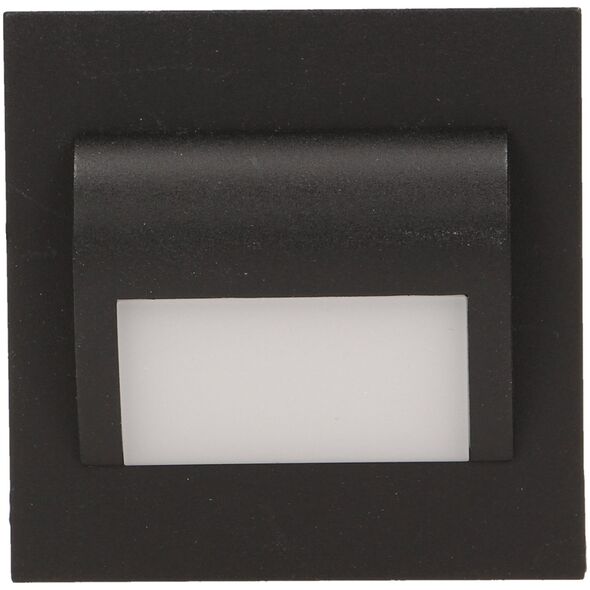 Oprawa schodowa Orno DRACO LED 1,2W, oprawa schodowa podtynkowa, 12V DC, 100lm, 3000K, czarna