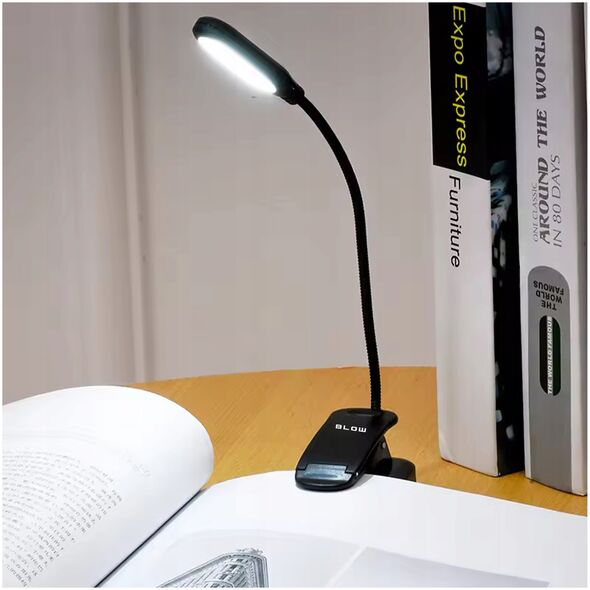 Lampka biurkowa Blow 44-162# Lampka biurkowa led lb-18 z klipsem czarna