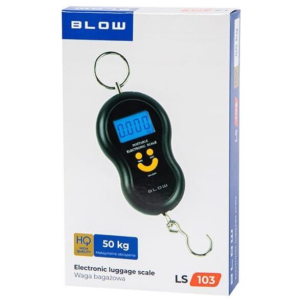 Blow 44-097# Waga bagażowa turystyczna hakowa ls103  50kg srebrna