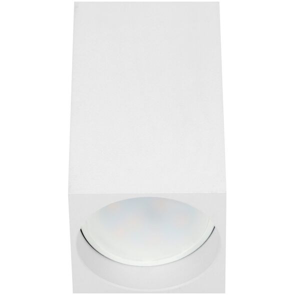 Lampa sufitowa Orno BARBRA DLS GU10 downlight max 50W, IP20, kwadrat, biały, aluminium