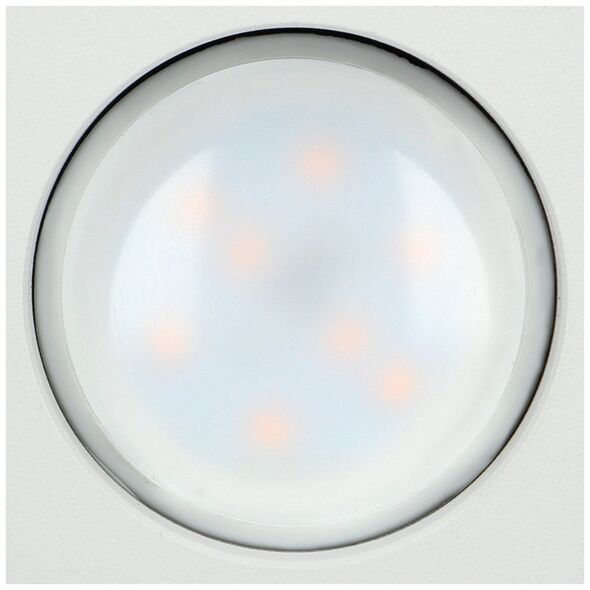 Lampa sufitowa Orno BARBRA DLS GU10 downlight max 50W, IP20, kwadrat, biały, aluminium