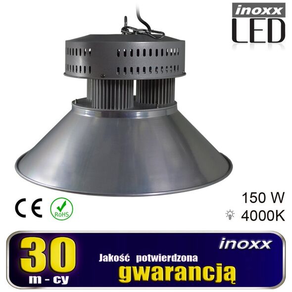 Nvox Lampa przemysłowa led 150w high bay cob 4000k neutralna 13 500lm