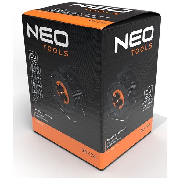 Neo Przedłużacz bębnowy 40m, 3x2.5mm2