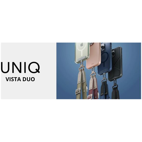 UNIQ Vista universal 2in1 phone lanyard black/amber/charcoal amber