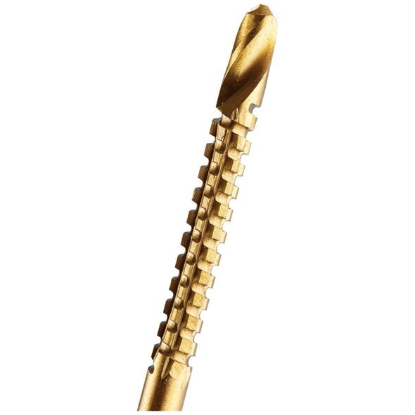 Wiertła stopniowe 4-12 mm, rozwiertak 12,4 mm, frezowiertło 6x90 mm, pogłębiacz stożkowy 8-20 mm,TiN