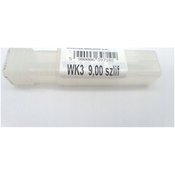 Wiertło węglikowe Baildon DIN 6537 K WK3 9 mm, VHM TiAlN, 89-47 mm