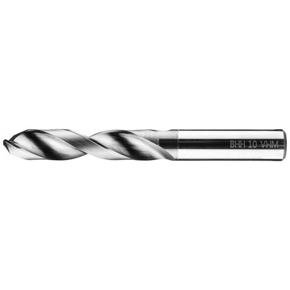 Wiertło węglikowe Baildon DIN 6537 K WK3 10 mm, VHM TiAlN, 89-47 mm