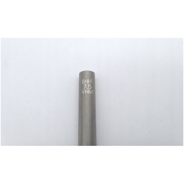 Wiertło węglikowe Baildon DIN 6537 K WK3 7,5 mm, VHM TiAlN, 79-41 mm