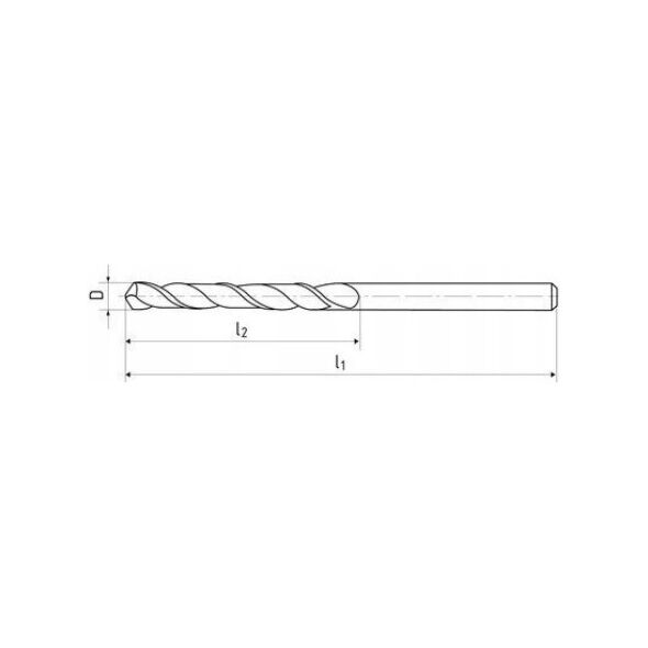 Frez węglikowy Baildon DIN 6527 K FWP3A 4 mm, VHM TiAlN, Z3, 54-5 mm