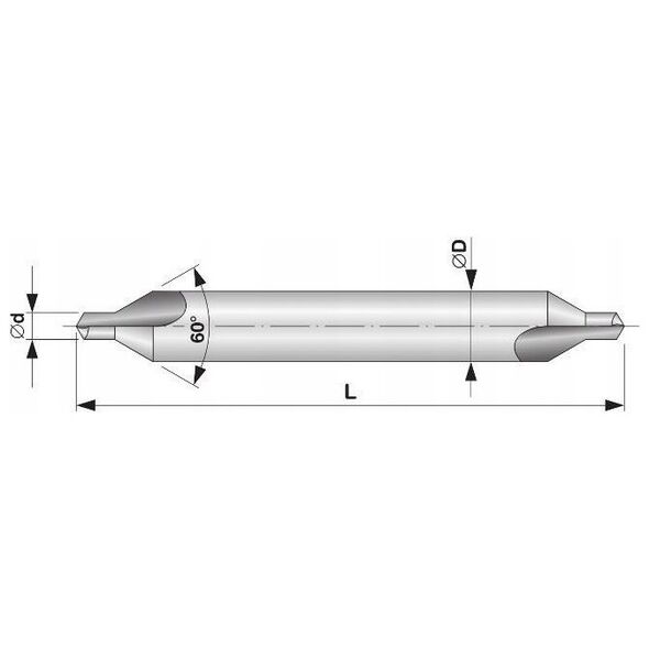 Frez węglikowy Baildon DIN 6527 K FWK4K 12 mm, VHM TiAlN, Z4, 73-12 mm