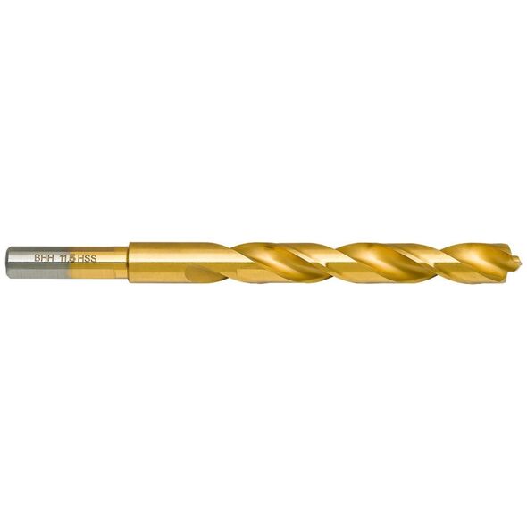 Wiertło do metalu Baildon DIN 338 RN 11,5 mm, HSS TiN (S), 142-94 mm (chwyt 3-płaszczyznowy)