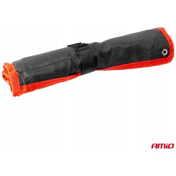 Klucze płaskie oczkowe zestaw kluczy oczkowych 8-19 mm 8 szt. amio-04193