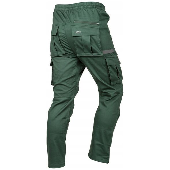 Spodnie robocze OUTDOOR, typu jogger, zielone, rozmiar XXXL