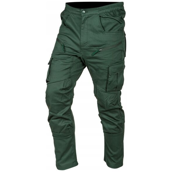 Spodnie robocze OUTDOOR, typu jogger, zielone, rozmiar XXXL