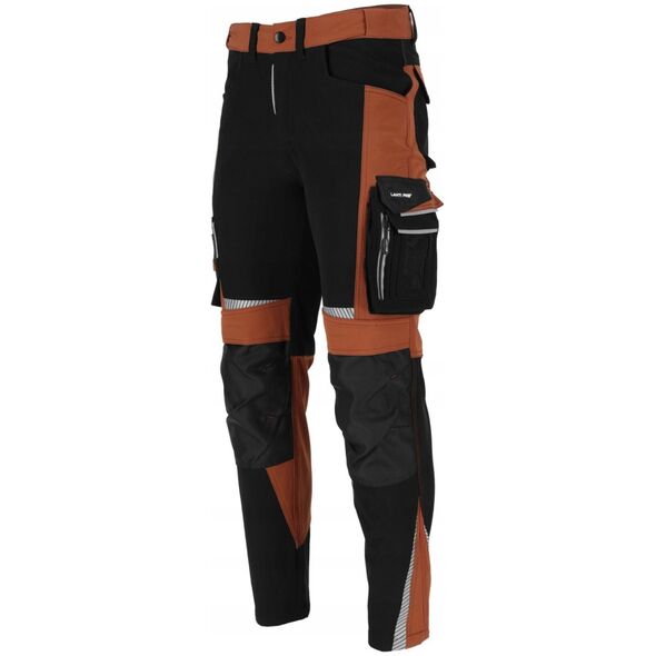 Spodnie stretch brązowo-czarne, "2xl", ce, lahti