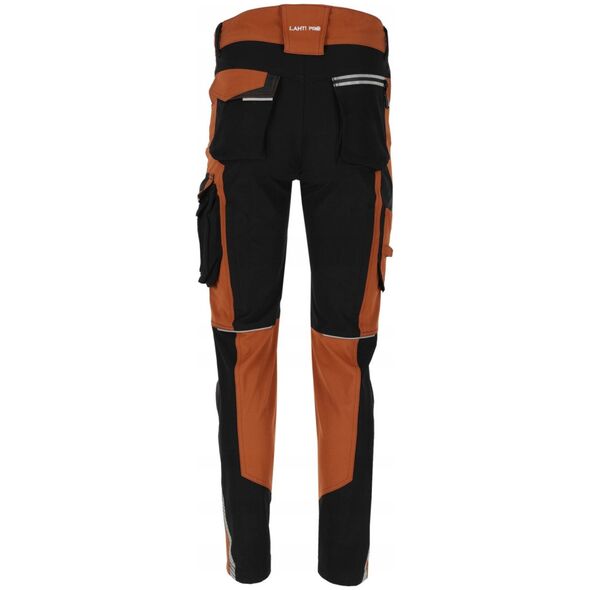 Spodnie stretch brązowo-czarne, "2xl", ce, lahti