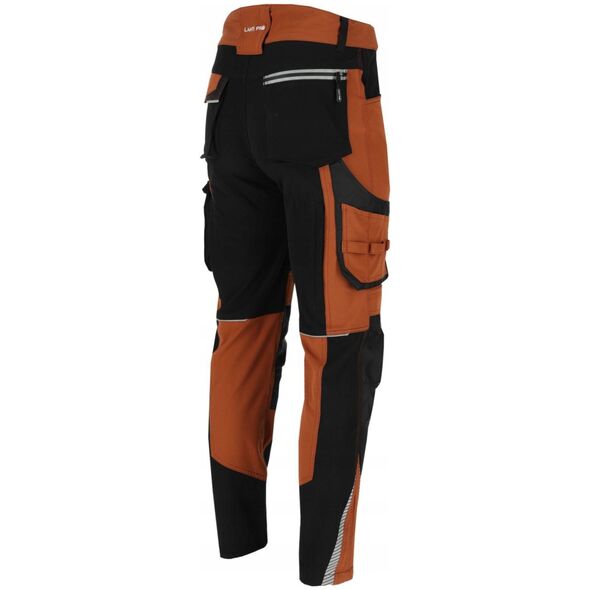 Spodnie stretch brązowo-czarne, "2xl", ce, lahti