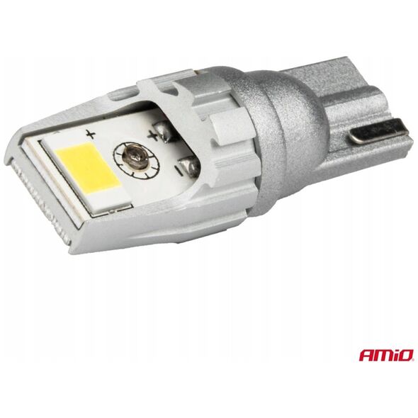 Żarówki led canbus t10 w5w 2smd 3570 white 12v 24v amio-04256