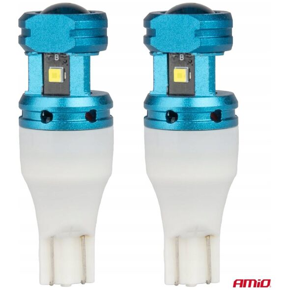 Żarówki led canbus t15 w16w 4smd 1860xs white 12v 24v amio-04251