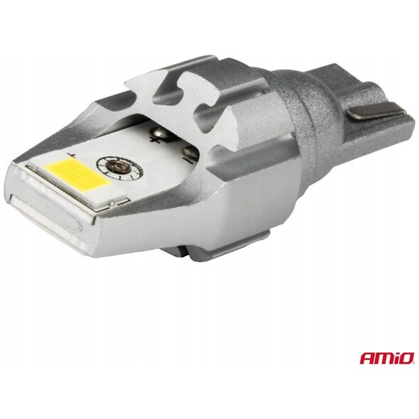 Żarówki led canbus t15 w16w 2smd 3570 white 12v 24v amio-04257