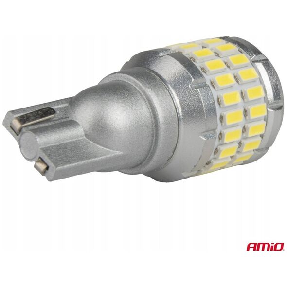 Żarówki led canbus t15 w16w 48smd 4smd 3014 3030 white 12v 24v amio-04261