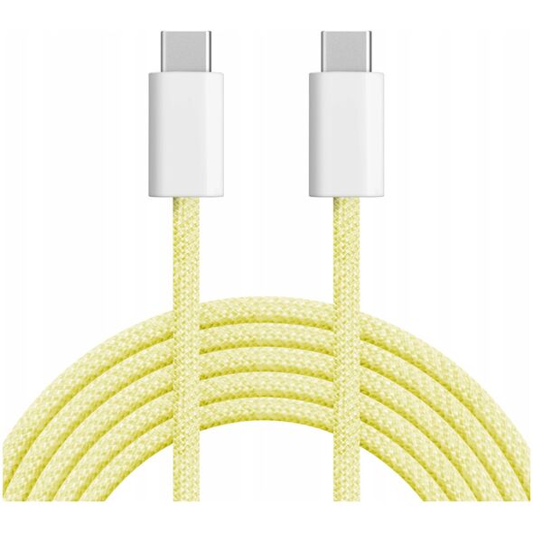 Kabel USB typu C - USB typu C 60 W 1 m żółty Kruger&amp|Matz Basic