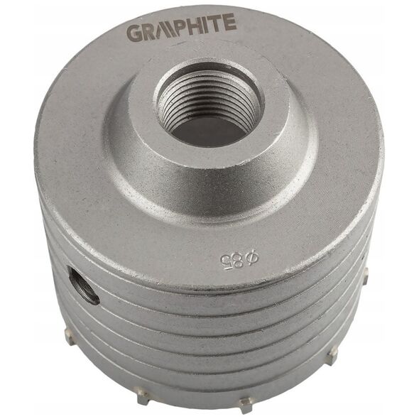 Otwornica widiowa 85 mm z adapterem HEX oraz wiertłem pilotującym