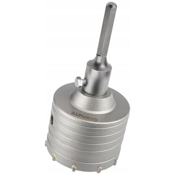 Otwornica widiowa 85 mm z adapterem HEX oraz wiertłem pilotującym