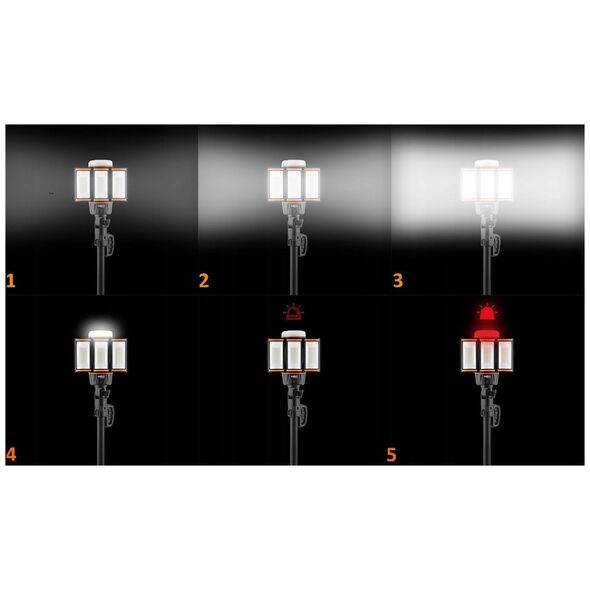 Lampa akumulatorowa na standzie 5000lm + ładowarka
