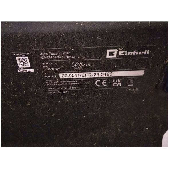 Kosiarka akumulatorowa Einhell Einhell Professional cordless lawn mower GP-CM 36/47 S Li BL, 36Volt (2x18Volt) (red/black, 4x Li-ion battery 4.0Ah, with rear-wheel drive Vario Speed)