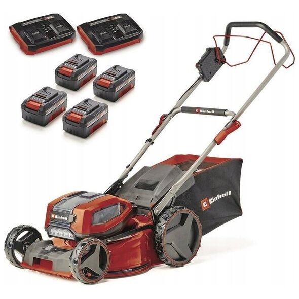 Kosiarka akumulatorowa Einhell Einhell Professional cordless lawn mower GP-CM 36/47 S Li BL, 36Volt (2x18Volt) (red/black, 4x Li-ion battery 4.0Ah, with rear-wheel drive Vario Speed)