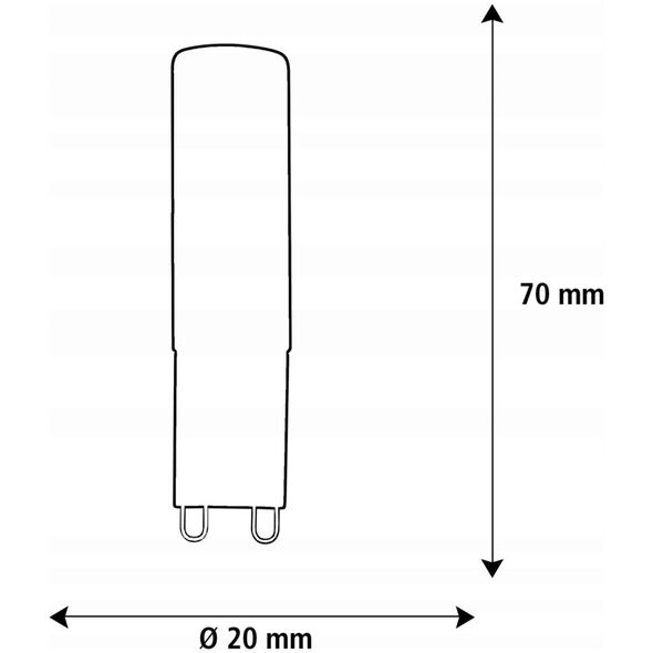 Segula SEGULA LED G9 Stift ματ 4,5W 400Lm 2700K dimmbar 13332993 4260751136182