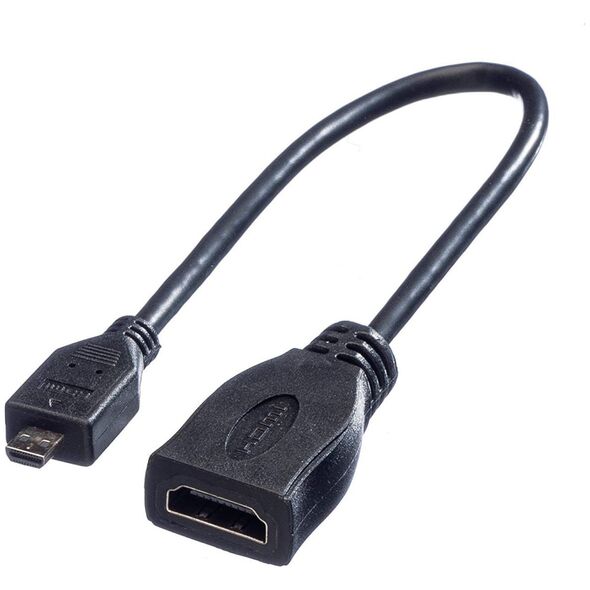 Kabel Roline HDMI Micro - HDMI 0.15m czarny (JAB-1861940)