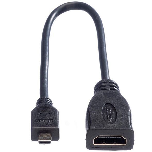 Kabel Roline HDMI Micro - HDMI 0.15m czarny (JAB-1861940)