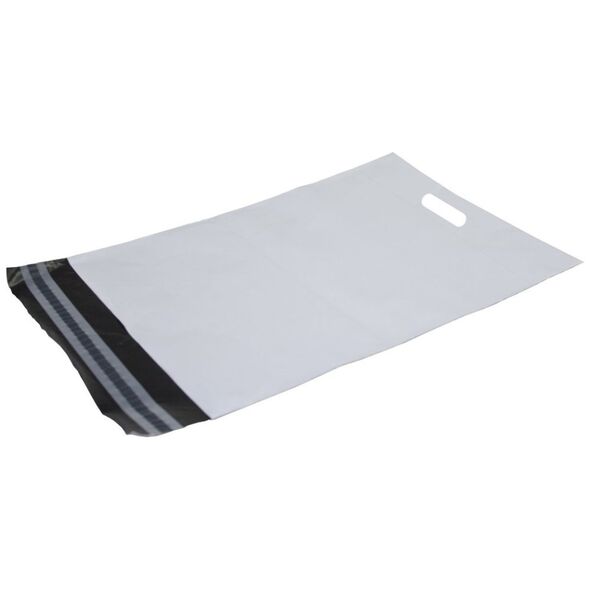 Stickn Forsendelsespose propac, 400 x 600 mm, hvid med hank, pakke a 100 stk. 13798338 7392265521448