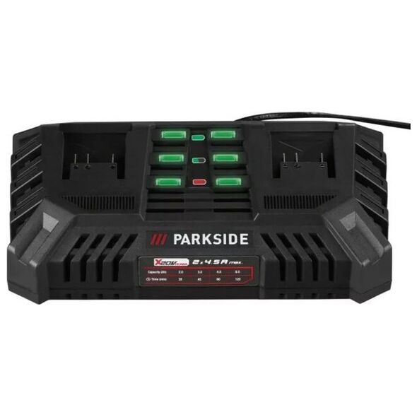 Διπλός φορτιστής Parkside Parkside 20V 2x 4,5 A PDSLG 20 B1 DE/EU X20V Team 13831170 4035490000000