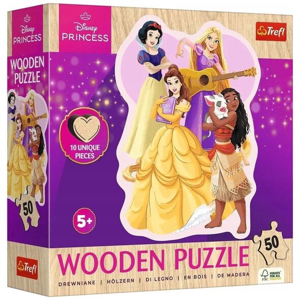 Trefl Puzzle 50 konturowe Urocze Księżniczki TREFL