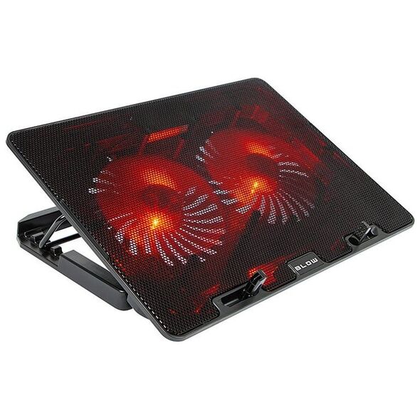Blow 66-368# Podstawka chłodząca laptop 2 fan samba red